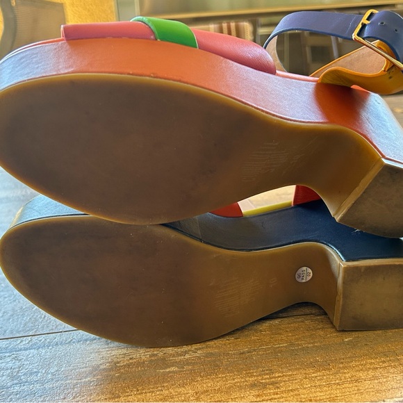 Charlotte Stone RAF Platform Sandals in Solimar US 10 Multi-Colored Leather - Picture 11 of 14